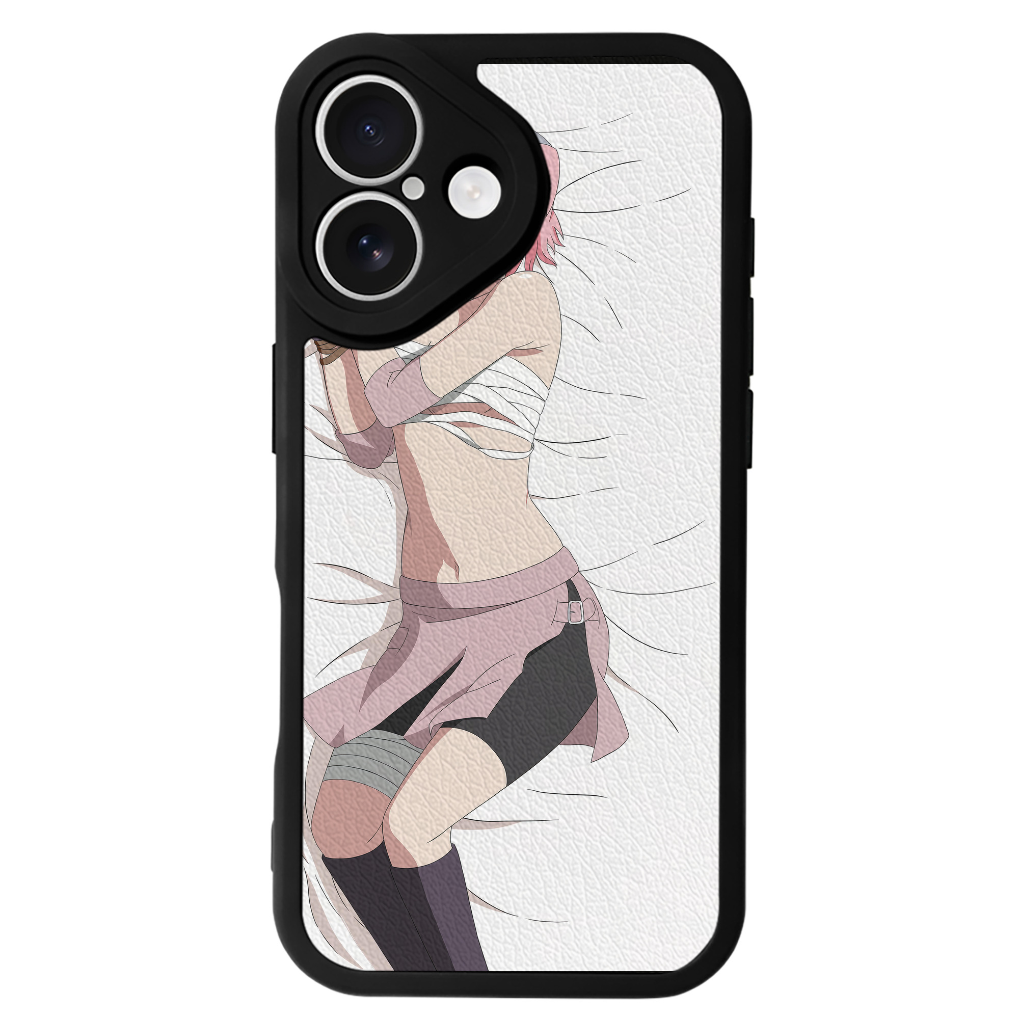 （画像用） NARUTO -ナルト- NARUTO -ナルト- 疾風伝 【iPhone 16シリーズ対応】シリコンスマホケース（レザー調） 材質：シリコン